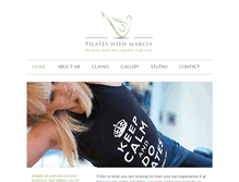 Tablet Screenshot of pilateswithmarcia.com